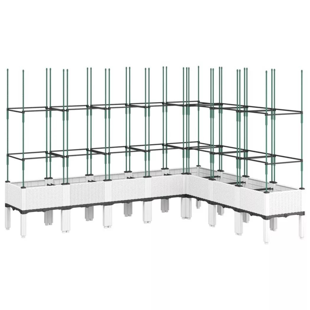 VidaXL - Pflanzgefäß polypropylen, One Size, Weiss