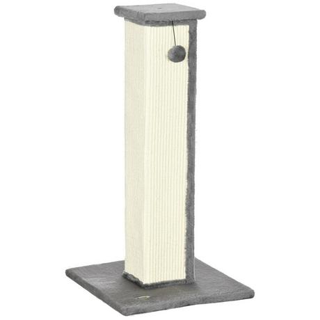 Northio  Arbre À Chat Arbre À Chat De 81 Cm De Haut En Sisal Avec Balle De Jeu, Idéal Pour Les Chats Jusqu'À 5 Kg, Usage Intérieur, En Gris Et Crème 