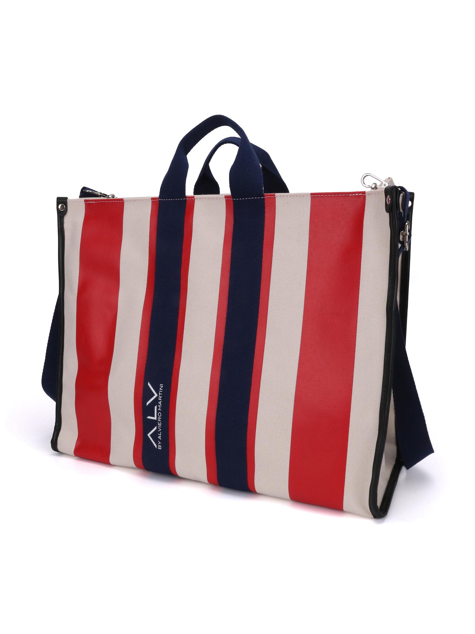 ALV by Alviero Martini Sac Cabas Rayé  