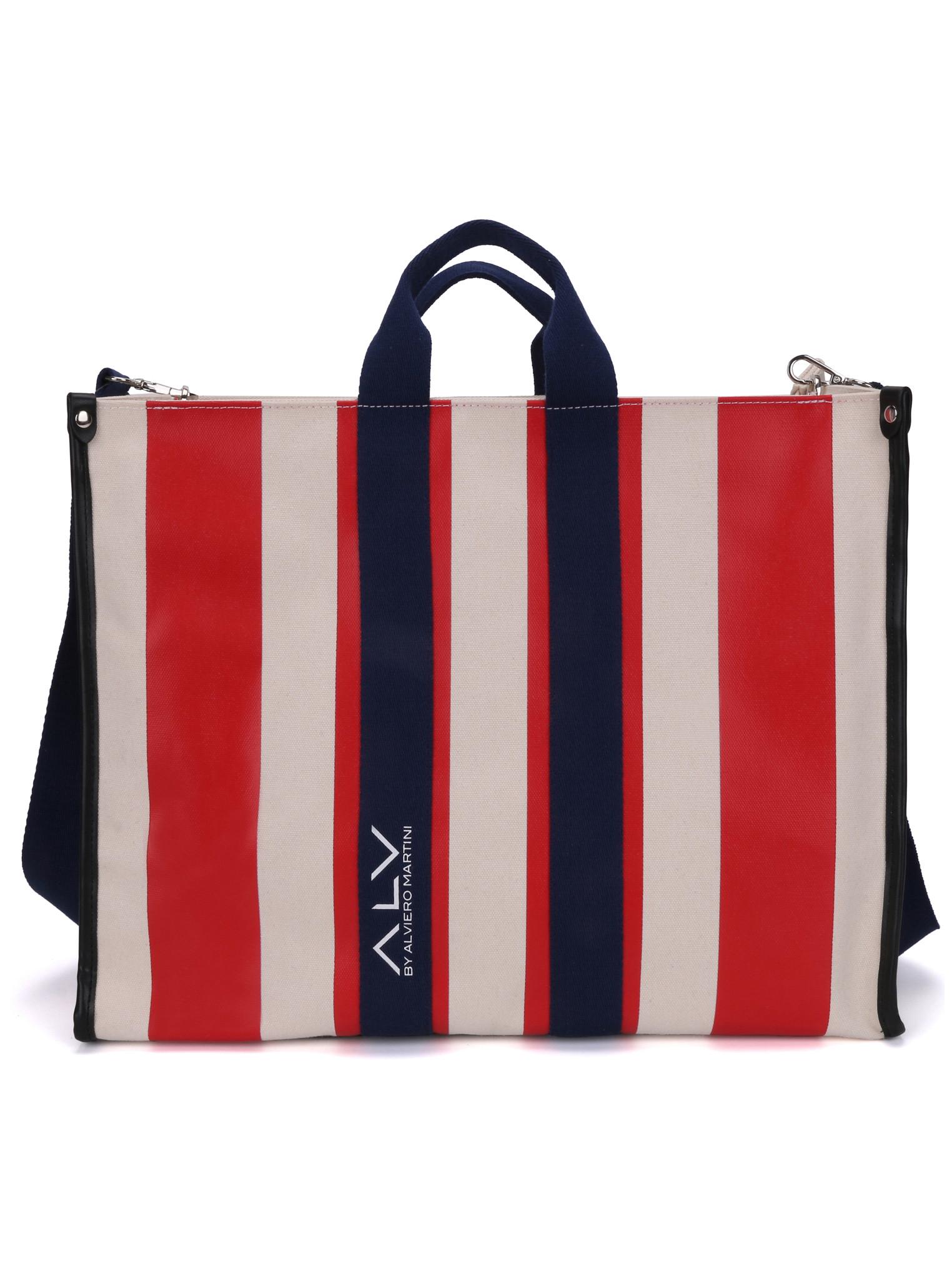 ALV by Alviero Martini Sac Cabas Rayé  