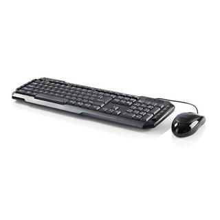 Nedis  Maus und Tastatur | Verkabelt | Maus- und Tastaturanschluss: USB | 800 dpi | US International | US Layout 