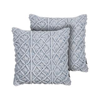 Beliani Lot de 2 coussins en Coton Boho GOREME  