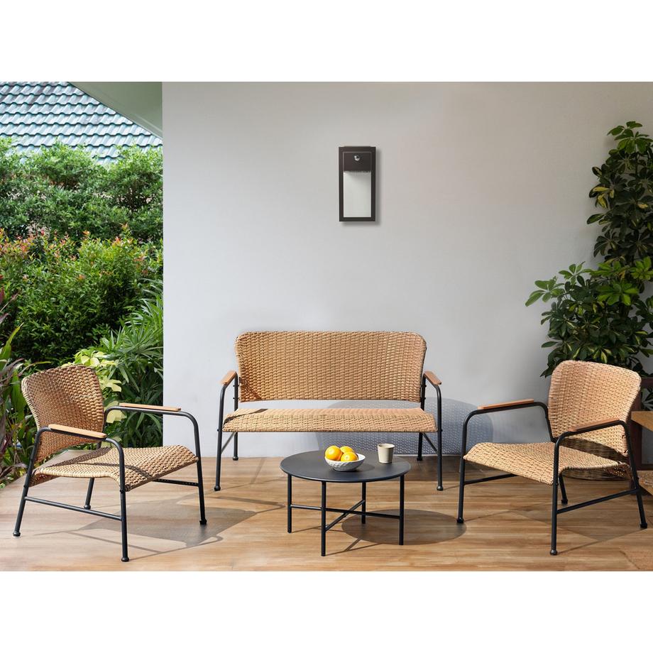 Beliani Garten Lounge aus PE Rattan Boho OFANTO  