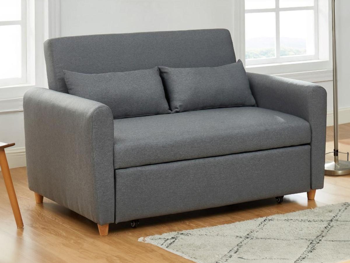 Vente-unique Schlafsofa 2Sitzer AYLA Stoff  