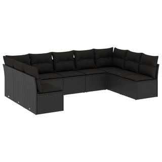 VidaXL set divano da giardino Polirattan  