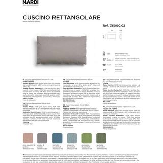 NARDI outdoor Cuscino da giardino passe-partout grigio  