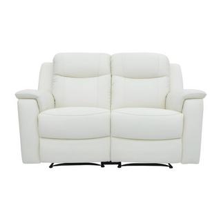 Vente-unique Relaxsofa Leder 2Sitzer ElfenbeinEVASION  