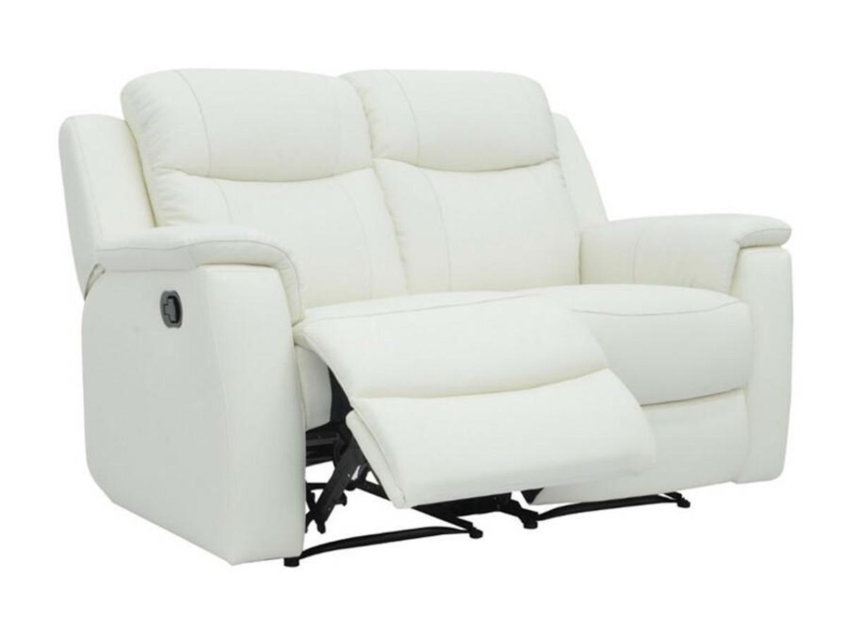 Vente-unique Relaxsofa Leder 2Sitzer ElfenbeinEVASION  