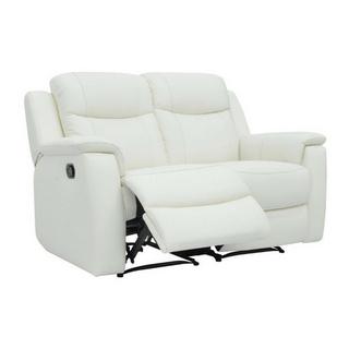 Vente-unique Relaxsofa Leder 2Sitzer ElfenbeinEVASION  