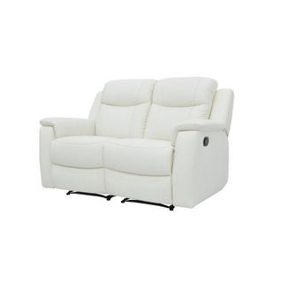 Vente-unique Relaxsofa Leder 2Sitzer ElfenbeinEVASION  