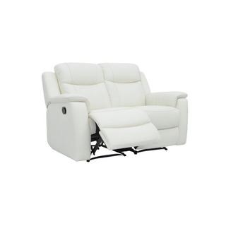 Vente-unique Relaxsofa Leder 2Sitzer ElfenbeinEVASION  