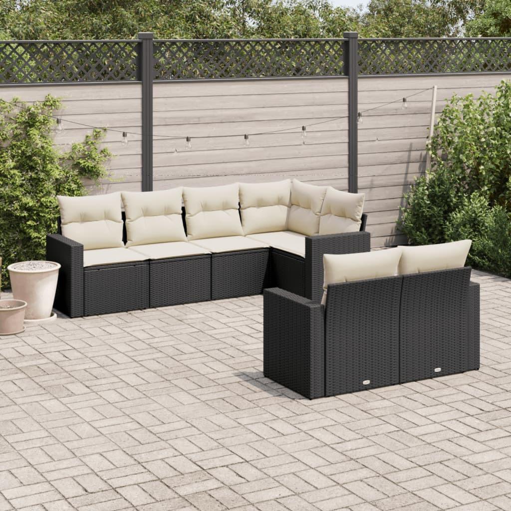 VidaXL set divano da giardino Polirattan  