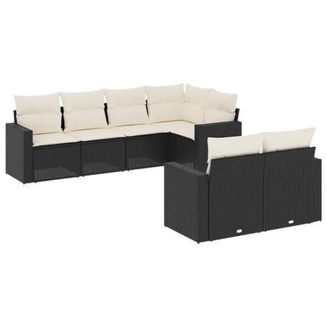 VidaXL set divano da giardino Polirattan  