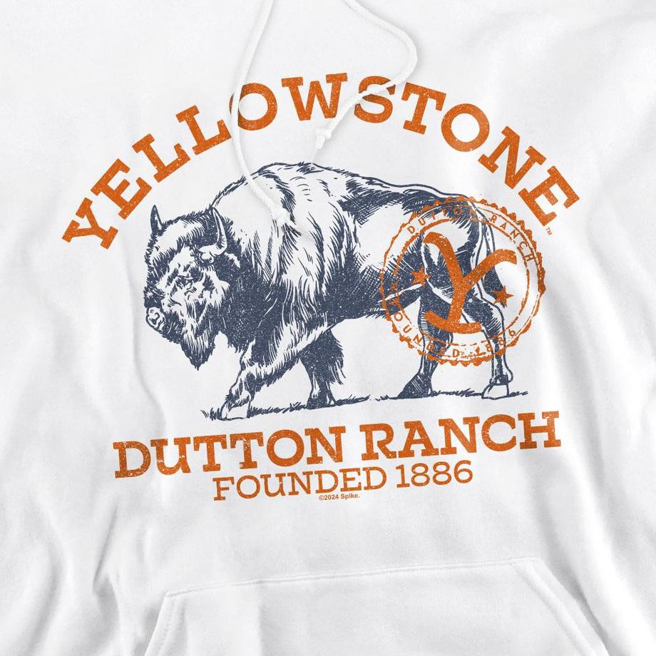 Yellowstone Felpa con Cappuccio Dutton Ranch  
