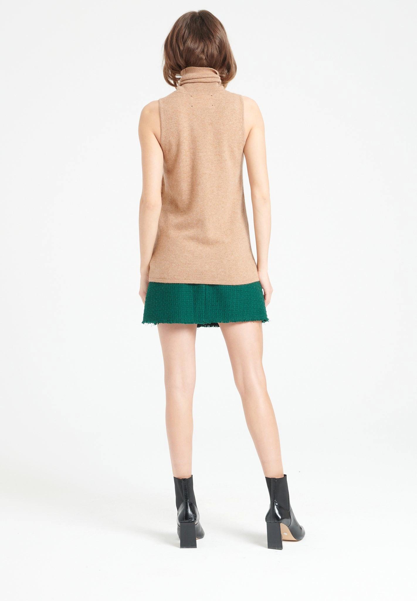 Studio Cashmere8 LILLY 13 Pull Col Roulé Sans Manches  