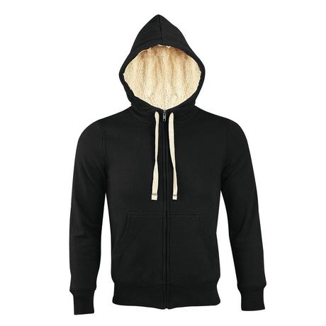 SOLS  Sherpa Sweatshirt à capuche et fermeture zippée 