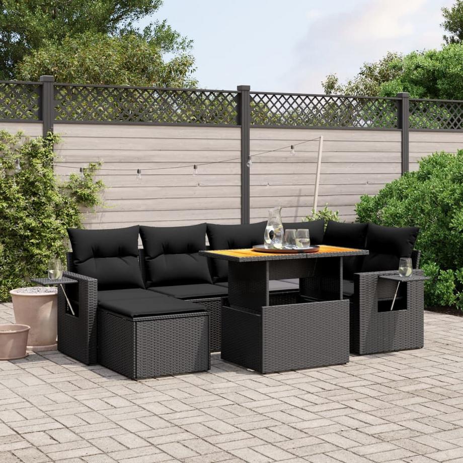 VidaXL set divano da giardino Polirattan  