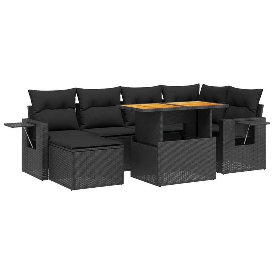 set divano da giardino Polirattan