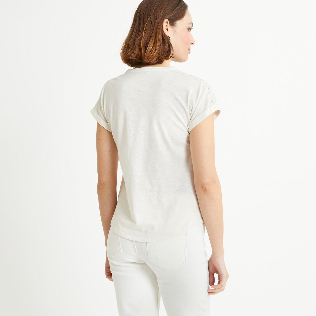 La Redoute Collections  T-Shirt mit Henley-Ausschnitt 