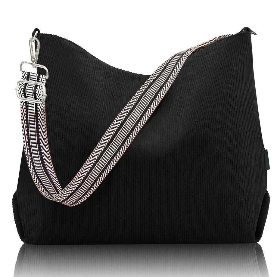 Sac Cabas, Grand Sac à Cordon, Sac Fourre-Tout avec Bandoulière Réglable