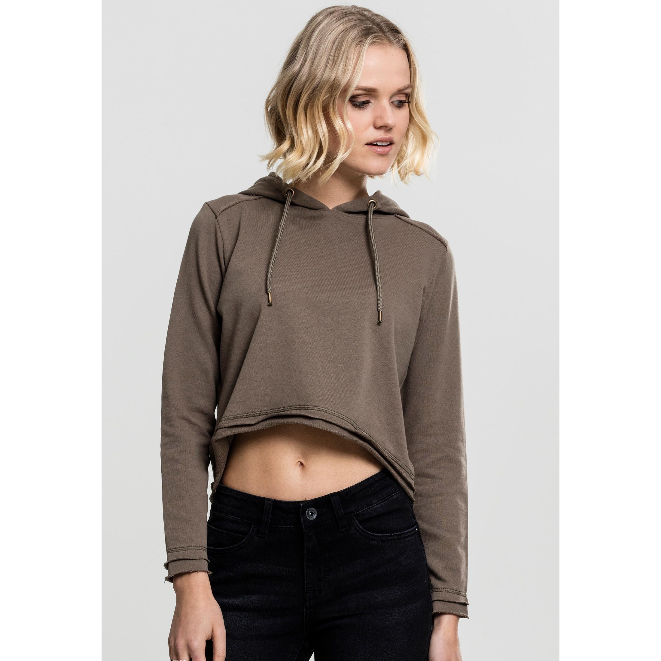 URBAN CLASSICS Terry Cropped Hoodie  