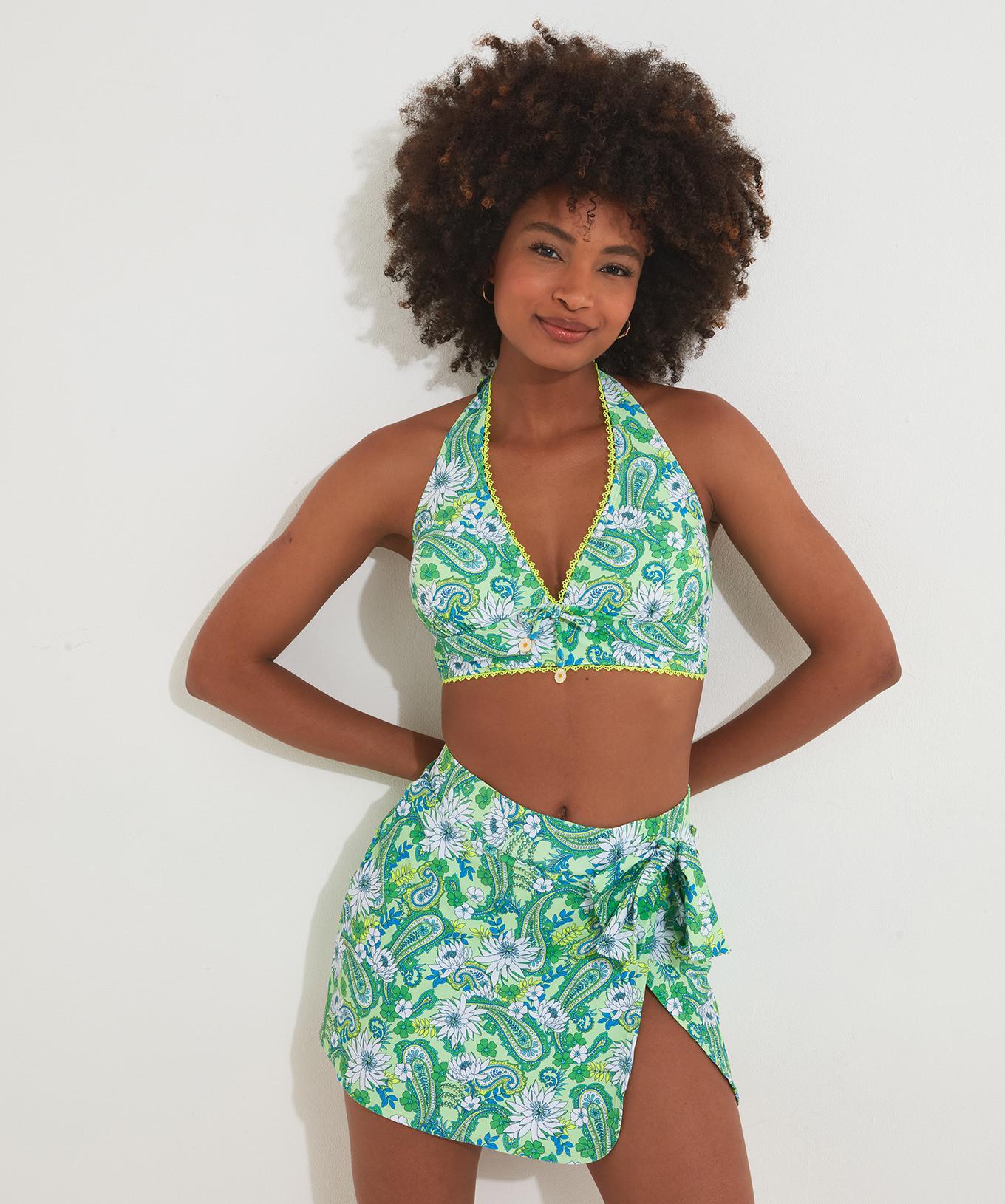 Joe Browns  Haut Bikini Plongeant Floral Éclatant 