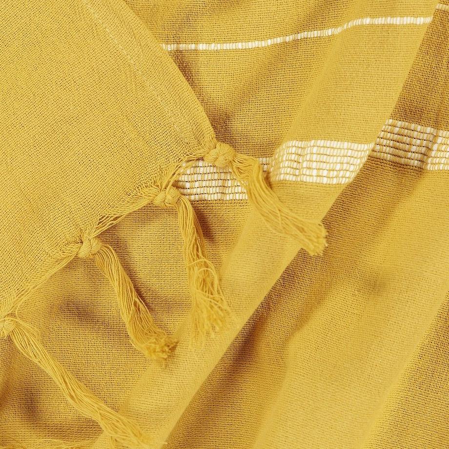 La Redoute Intérieurs Nedo Plaid a Righe con Frange  