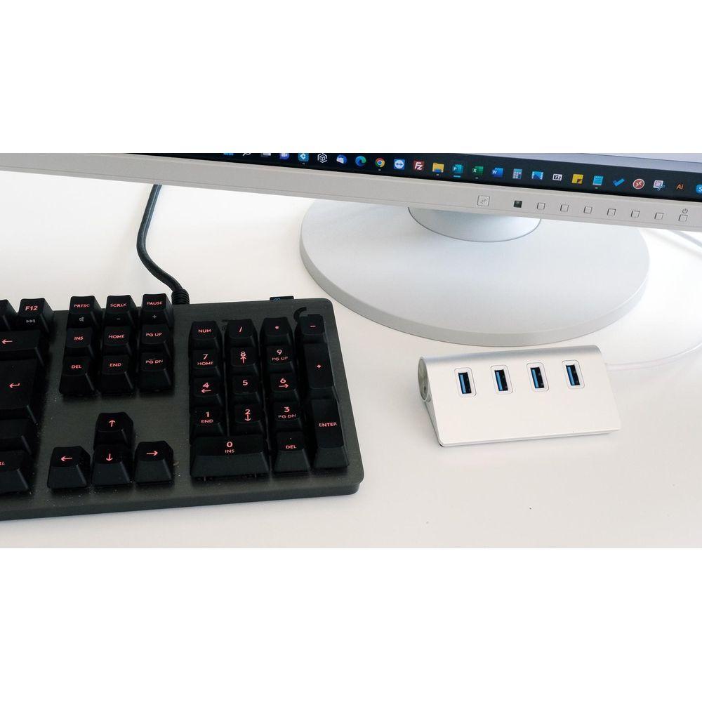 EXSYS  EX-1134-2 hub di interfaccia USB 3.2 Gen 1 (3.1 Gen 1) Type-A 5000 Mbit/s Argento 