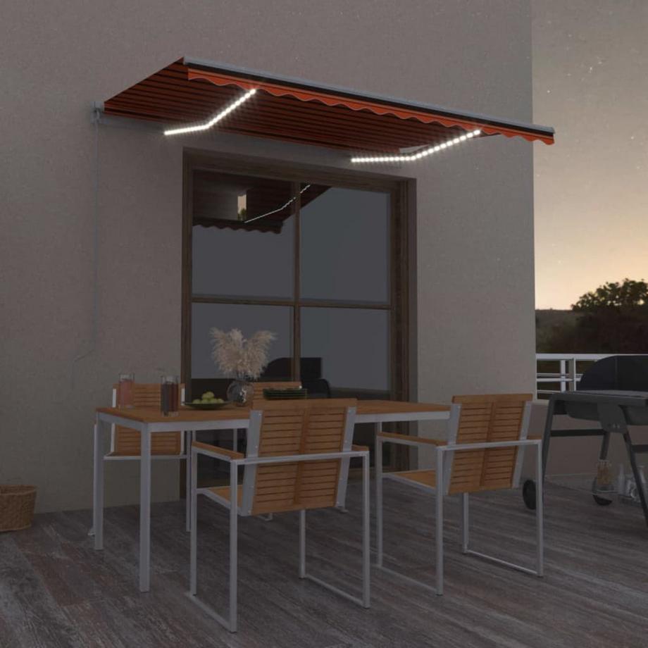 VidaXL Auvent rétractable aluminium  