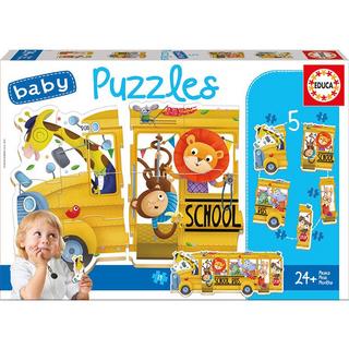 Educa  Baby Puzzles Animals Bus (19Teile) 