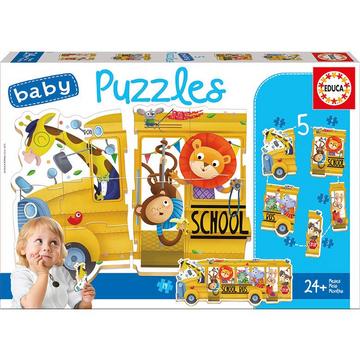 Baby Puzzles Animals Bus (19Teile)