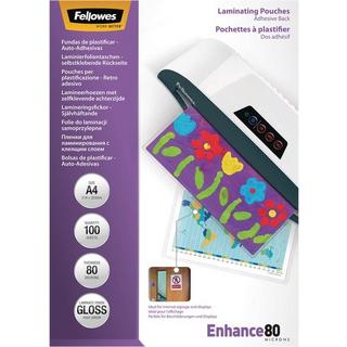 Fellowes  FELLOWES Laminiertasche A4 5302202 glanz, 80my selbstkl. 100 Stk 