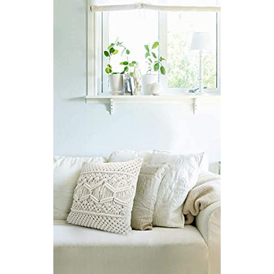 Alopini 2er Set Makramee Dekorative Kissenbezüge Boho  