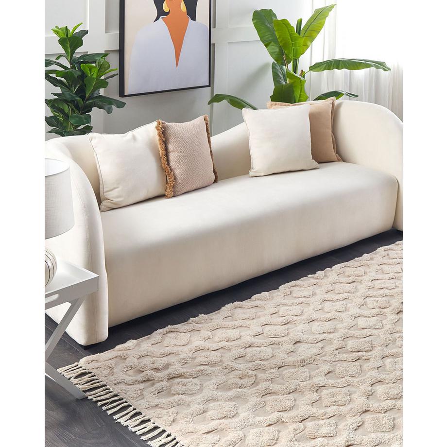 Beliani Tapis en Coton  AKSARAY  