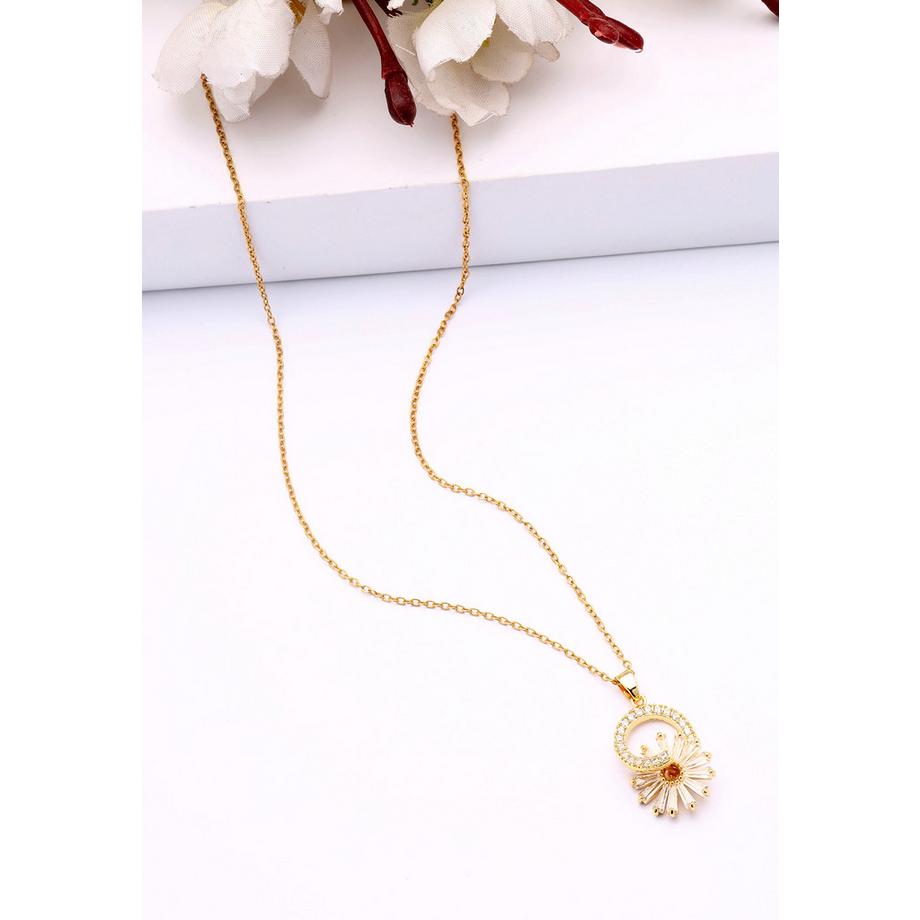 AVANT-GARDE PARIS  Collier éclat de soleil doré 