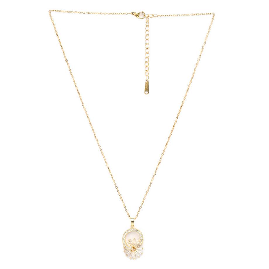 AVANT-GARDE PARIS  Collier éclat de soleil doré 