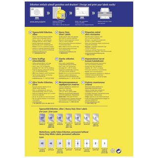 Avery-Zweckform Avery Zweckform Typenschild-Etiketten, 105 x 148 mm, 20 Blatt/80 Etiketten  