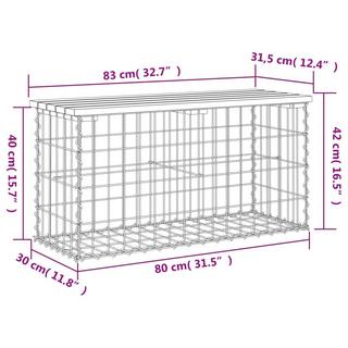 VidaXL Banc de jardin bois de douglas  