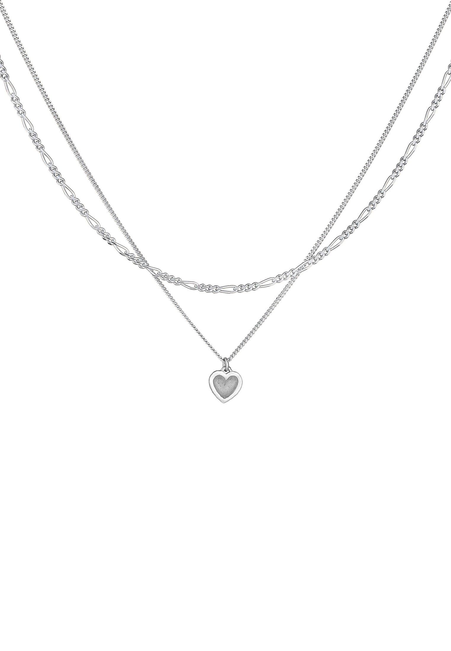 Elli  Collier Femmes Couches Pendentif Coeur Figaro 