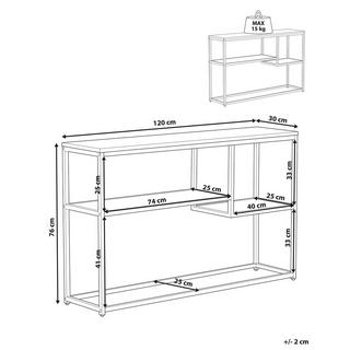 Beliani Console en MDF Moderne BELMONT  