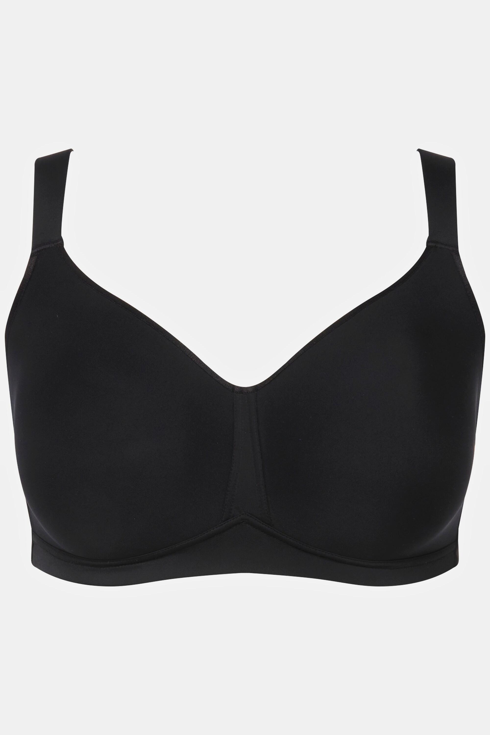 Ulla Popken  Reggiseno in microfibra senza ferretto con coppe in Spacer e coppa C-E 