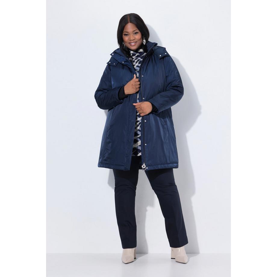 Ulla Popken HYPRAR Sympatex wasserdichte Jacke mit Zipptaschen Kapuze  