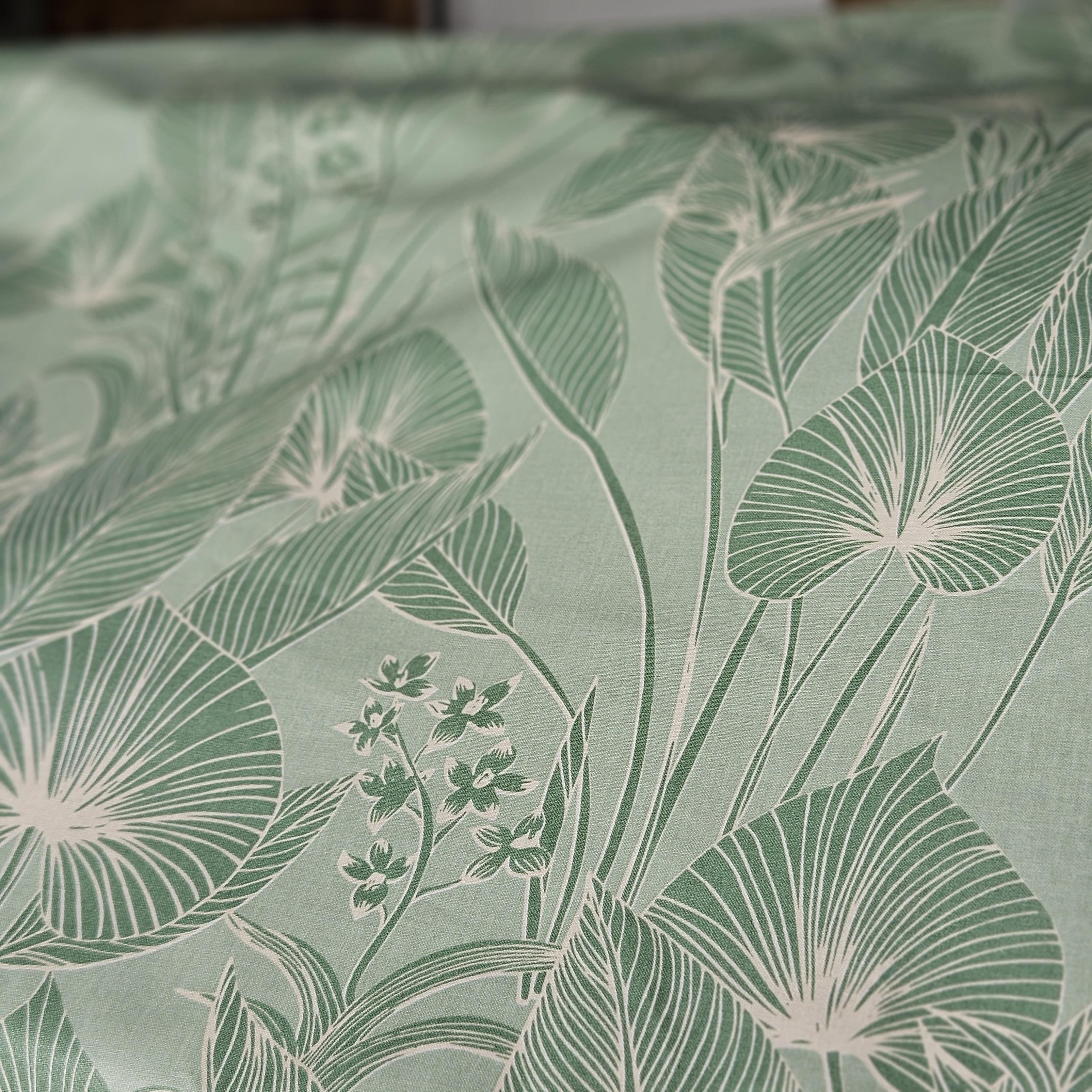 Fleur de Soleil Nappe enduite ronde ou ovale Jungle  