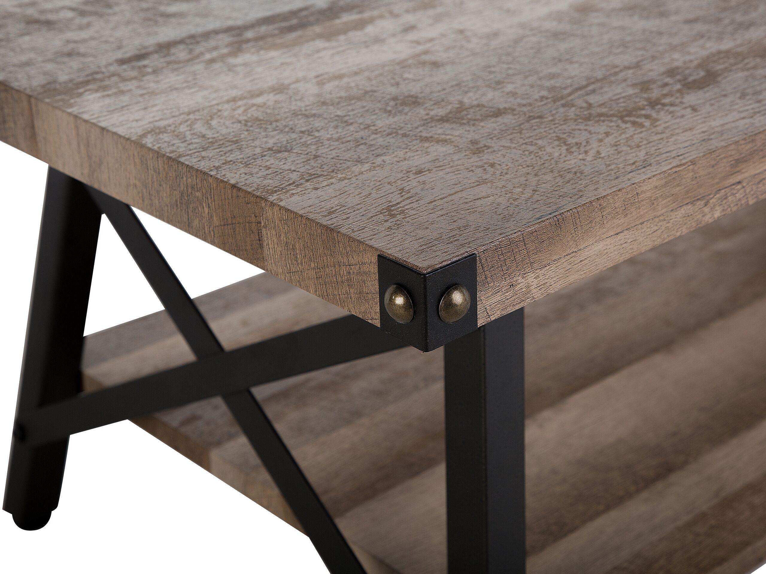 Beliani Table basse en MDF Industriel CARLIN  