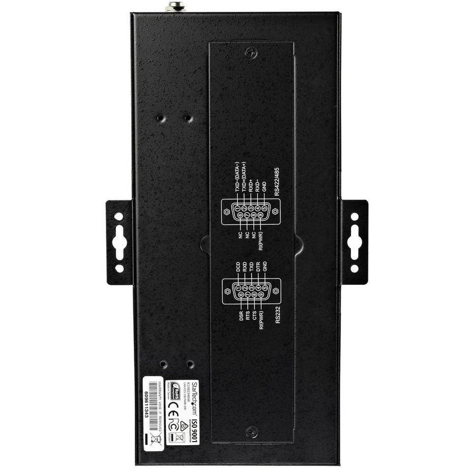 STARTECH.COM  Hub Seriale 8 Porte da USB a RS232/RS485/RS422 -Hub Convertitore industriale da USB 2.0 a DB9 - Protezione IP30 - Hub in Metallo installabile su Barra Din - Protezione ESD 15kV 