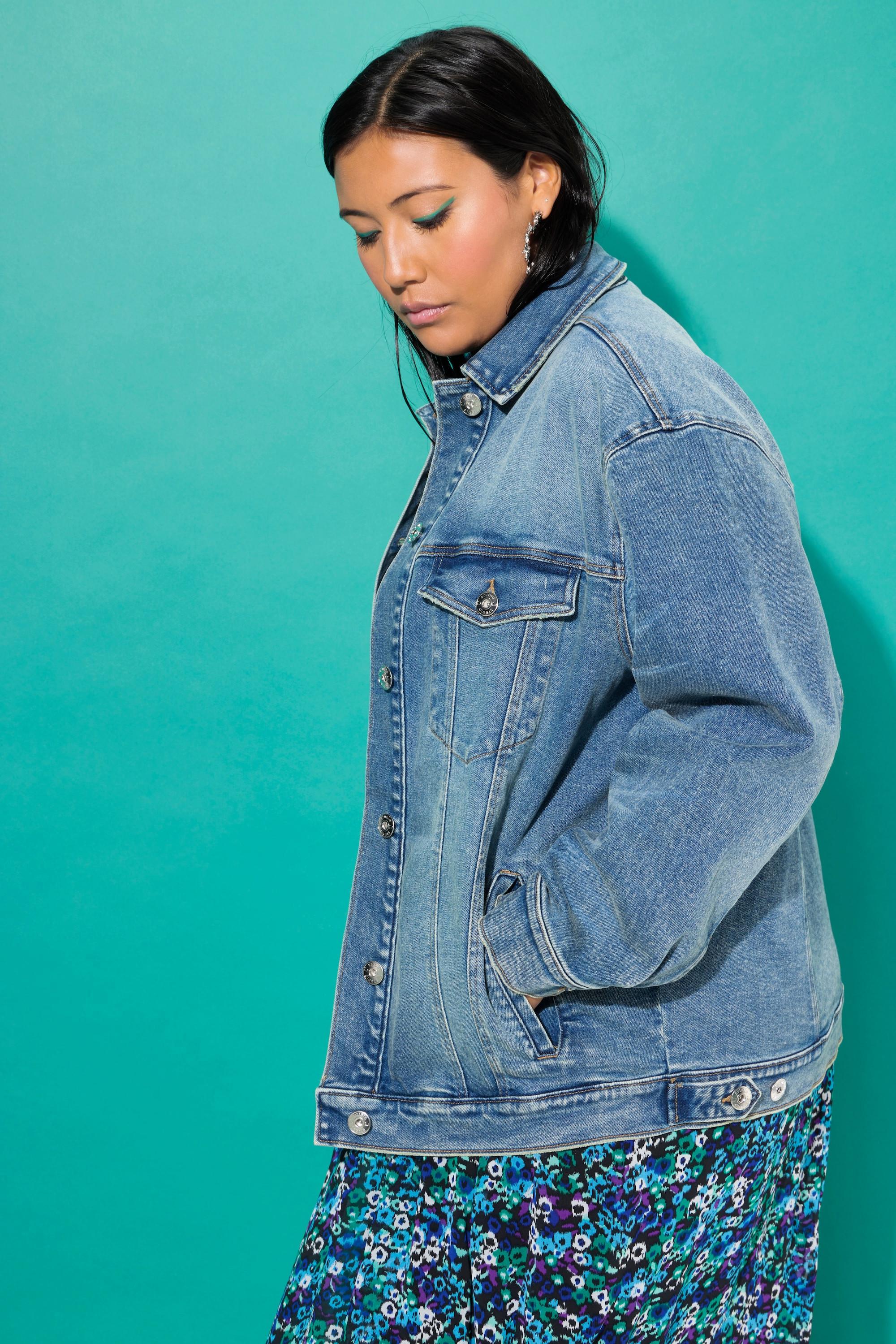 Studio Untold Giacca di jeans oversize lavaggio chiaro  