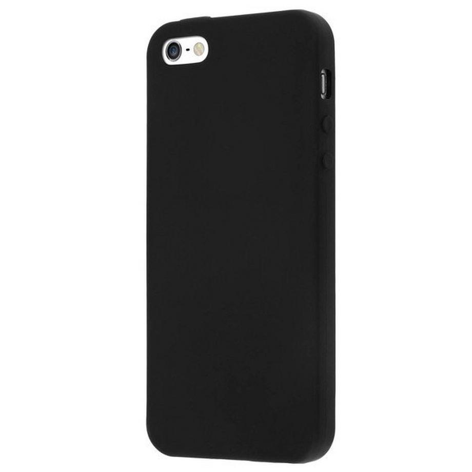 Avizar  Coque souple mate noir iPhone 5/5S/SE 