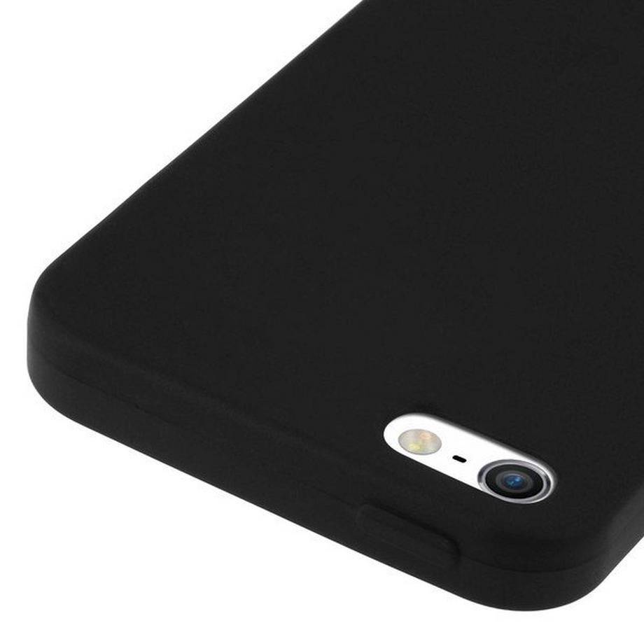 Avizar  Coque souple mate noir iPhone 5/5S/SE 