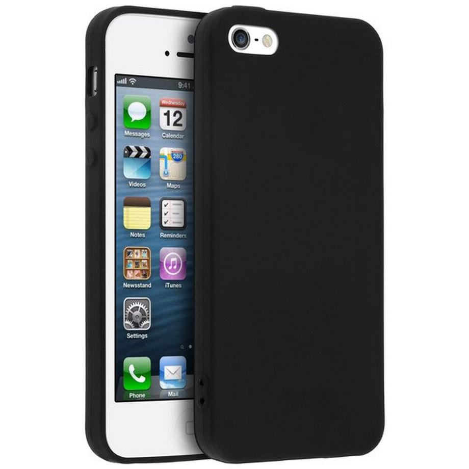 Avizar  Coque souple mate noir iPhone 5/5S/SE 