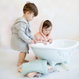 OrganicEra  Peignoir de bain enfant muslin en coton bio 